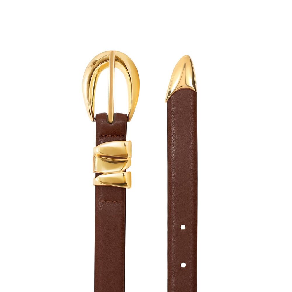 4846 Women's Skinny Leather Belts Ladies Thin Waist Belts For Jeans Dress View 2